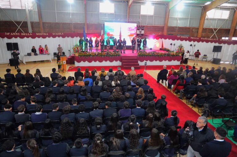 EMOTIVA Y SOLEMNE CEREMONIA DE 34° ANIVERSARIO DE NUESTRA SCUOLA Y 79° ANIVERSARIO DE LA REPUBLICA DE ITALIA